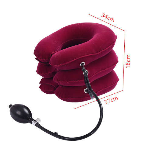 Grade Cervical Neck Traction Device Pillow - Red Unboxed