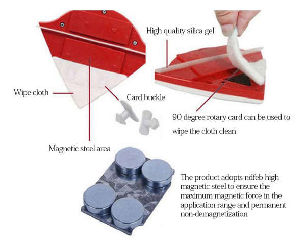 Home Window Glass Cleaning Tool Double Side Magnetic Brush Cleaner Wiper Surface Gadgets Unboxed