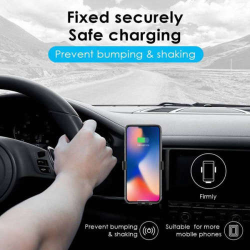 Qi Wireless Car Fast Mount Charger & Holder for iPhone Samsung Unboxed
