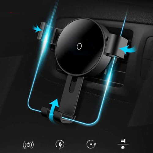 Qi Wireless Car Fast Mount Charger & Holder for iPhone Samsung Unboxed