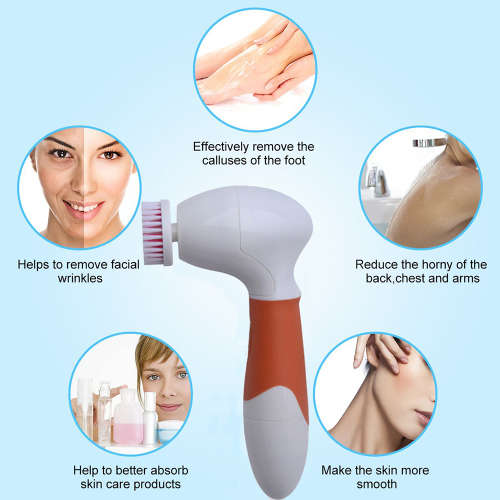 7 in 1 Electric Facial Cleanser - Orange Unboxed