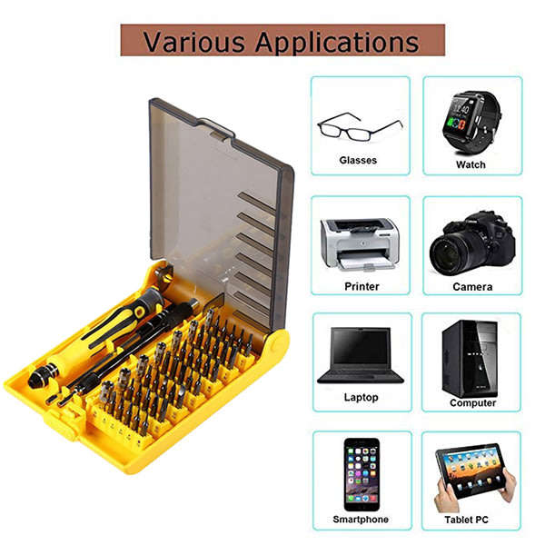 45 in 1 Precision Screwdriver Repair Tool Kit Unboxed
