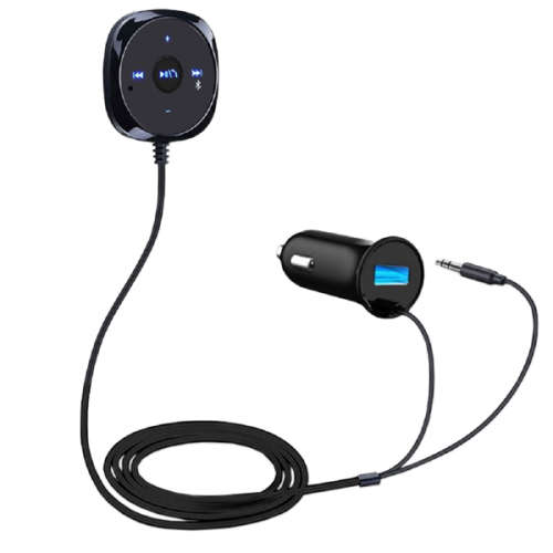 Bluetooth Car Adapter Wireless Stereo Handsfree Speakerphone Unboxed