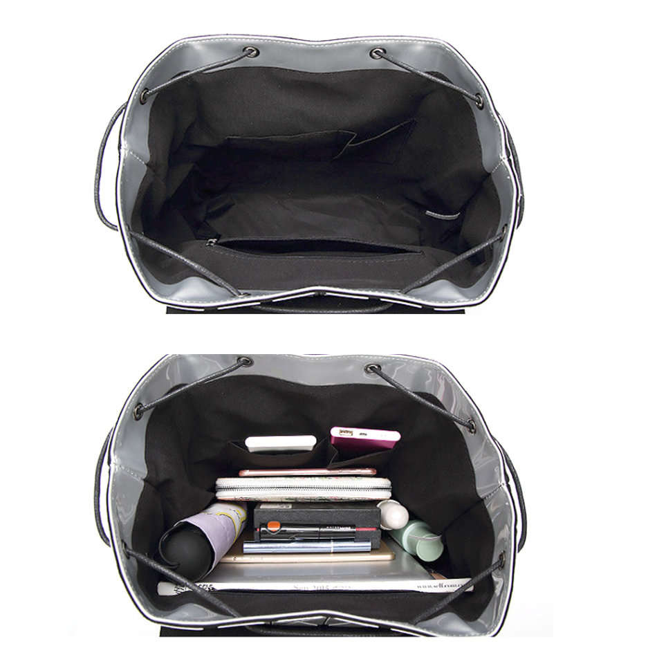 *LOCAL STOCK* Women Fashion Travel Geometric Backpack-Silver