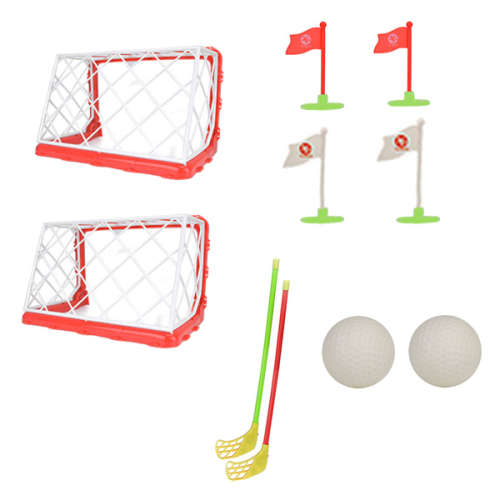 Folding Hockey Goal Set Unboxed