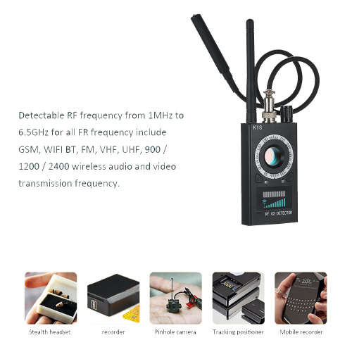 Wireless Signal Pinhole Laser Lens GSM Detector Unboxed