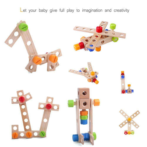 Childrens Wooden Table Top Work Bench Toy Unboxed