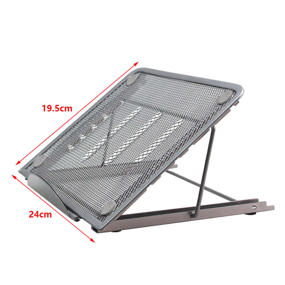 Adjustable Laptop Table Stand - Grey Unboxed