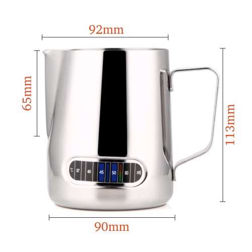 Coffee Milk Frothing Pitcher With Thermometer-600ML Unboxed