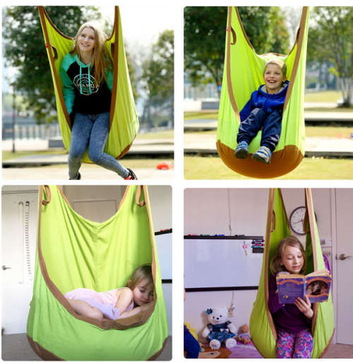 Child Indoor Outdoor Pod Swing & Hanging Seat Hammock Unboxed