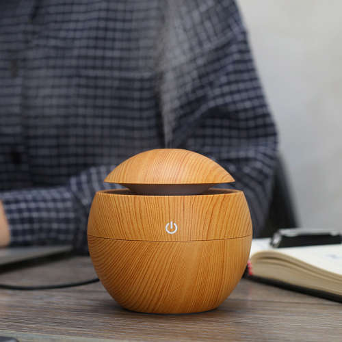 130ML Portable Wood Grain Humidifier Unboxed