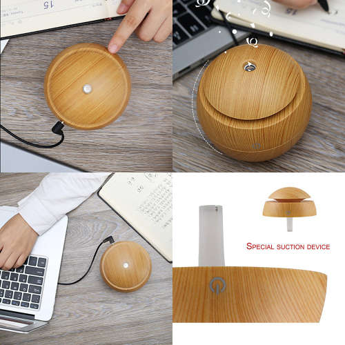 130ML Portable Wood Grain Humidifier Unboxed
