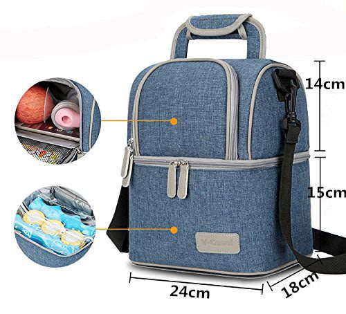 *LOCAL STOCK* Premium Breastmilk Cooler Bag Waterproof Double Layers for Breastpump Milk Bottles