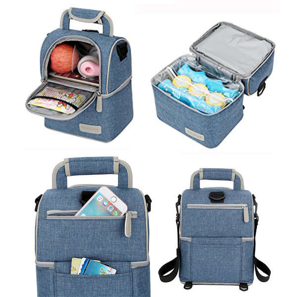 *LOCAL STOCK* Premium Breastmilk Cooler Bag Waterproof Double Layers for Breastpump Milk Bottles