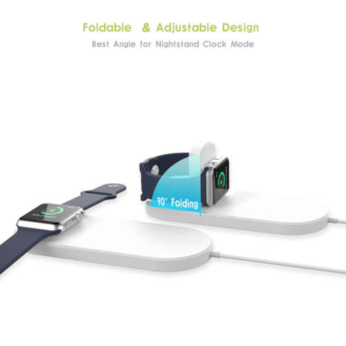 2 in 1 Qi Wireless Charging Pad for Smartphones and iwatch series 2 3 Unboxed