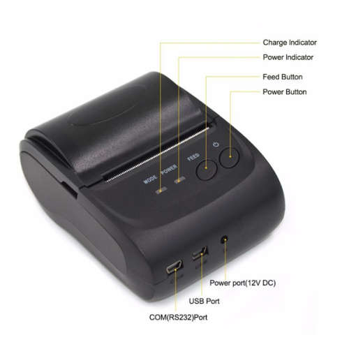 Bluetooth Mini Portable High Speed Direct Thermal Printer Unboxed