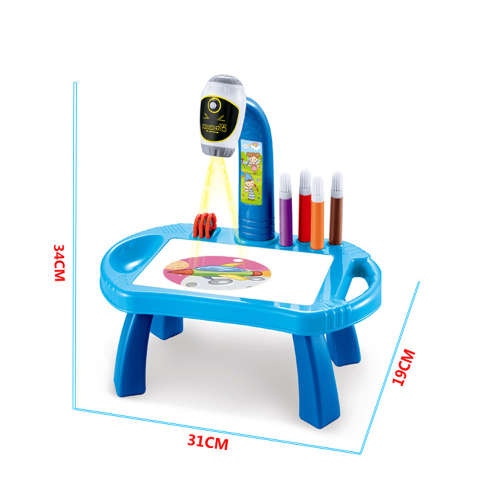 Kids Projector Painting Table Colorful Drawing Board Unboxed