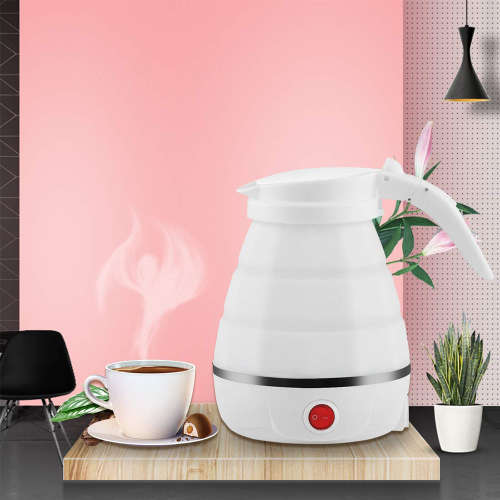 Portable Silicone Collapsible Travel Electric Kettle Unboxed