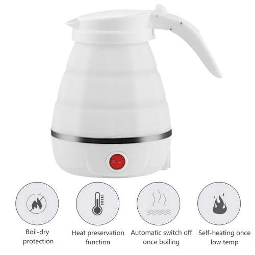 Portable Silicone Collapsible Travel Electric Kettle Unboxed