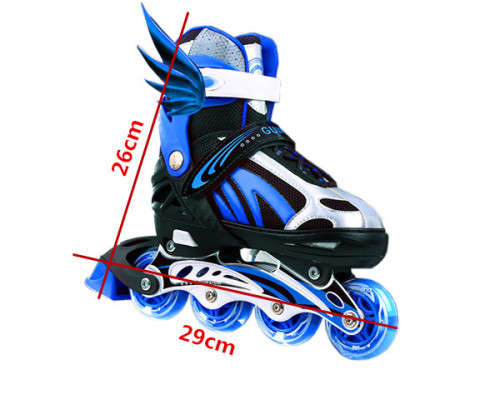 Adjustable Inline Skates with Protector for Kids M Size Unboxed