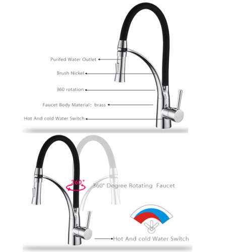 Pull-Down Sprayer Single Handle Kitchen Sink Faucet Unboxed