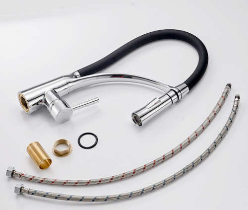 Pull-Down Sprayer Single Handle Kitchen Sink Faucet Unboxed