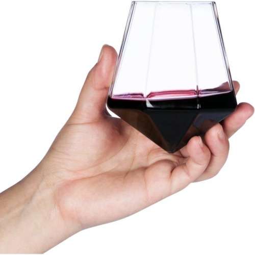Diamond Shape Wine Glass Cup For Party Unboxed