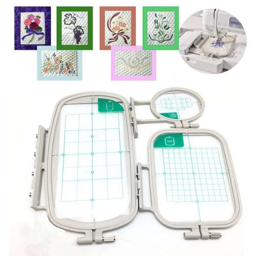 Embroidery Machine Hoops Set for Brother Machines - Set of 3 Unboxed