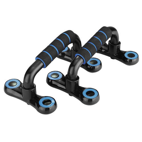 1 Pair Detachable H-Shape Push-up Bars - Blue Unboxed