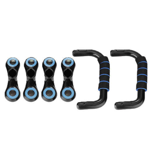 1 Pair Detachable H-Shape Push-up Bars - Blue Unboxed