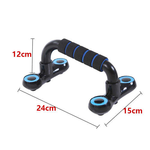 1 Pair Detachable H-Shape Push-up Bars - Blue Unboxed