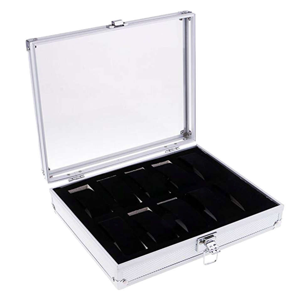 Aluminum Watch Storage Case - 10 Slots Unboxed