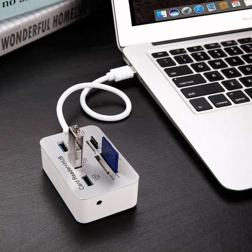 7 In 1 Multi High Speed Memory Card Reader With SDHC Unboxed