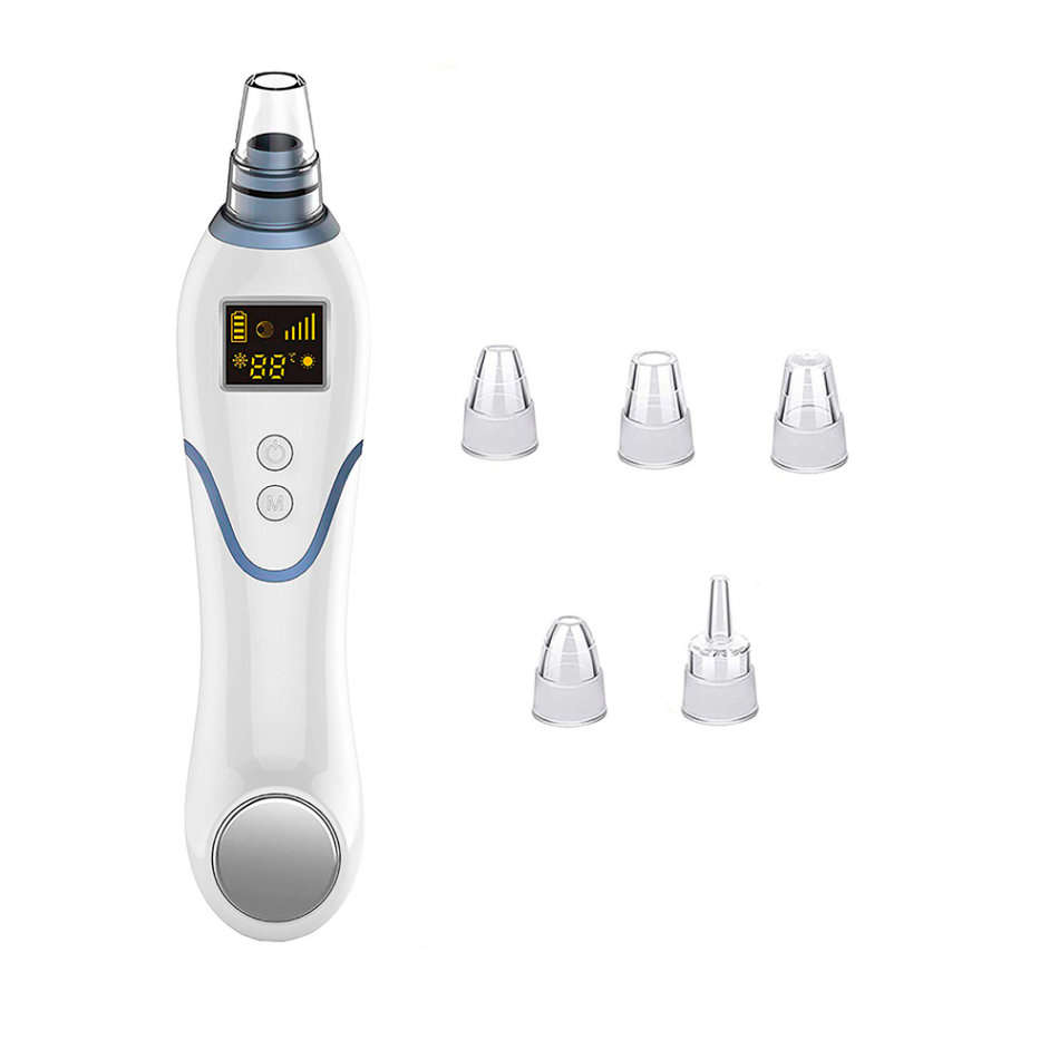 LED Display Blackhead Remover Vacuum Pore Cleaner with Cold Hot Compress Unboxed