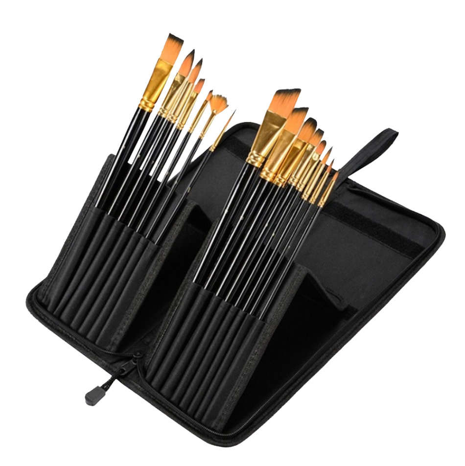15 in 1 Long Handle Paint Brush Set Unboxed