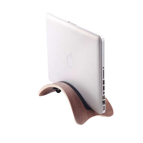 Vertical Tablet Stand Wood Fashion Arc Shape Stand Unboxed