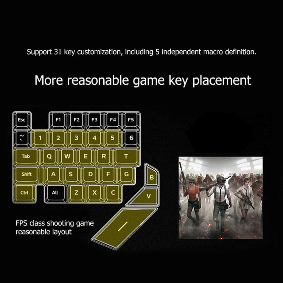 38-Keys USB One-Handed Gaming Keyboard Unboxed