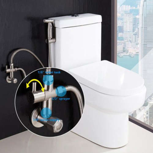 Stainless Steel Diaper Sprayer Shattaf Unboxed