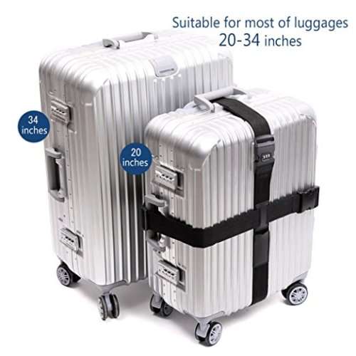 Cross Suitcase Belt with Password Luggage Strap Unboxed