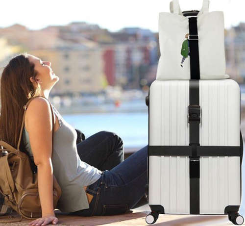 Cross Suitcase Belt with Password Luggage Strap Unboxed