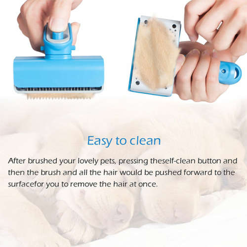 Self Cleaning Slicker Brush for Dogs & Cats Unboxed