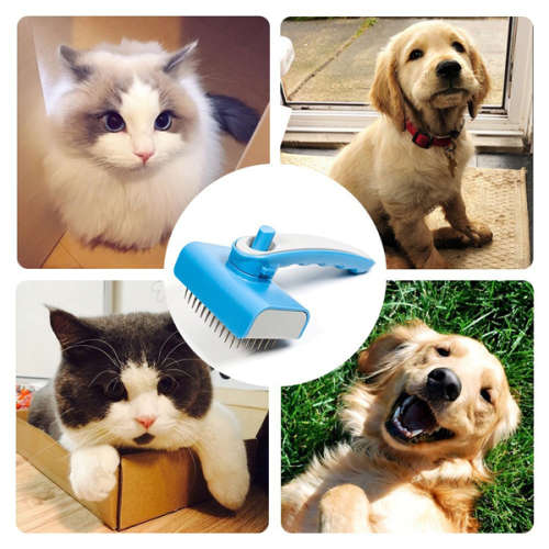 Self Cleaning Slicker Brush for Dogs & Cats Unboxed