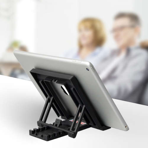 Portable Adjustable Stand for Tablets & iPads - Black Unboxed