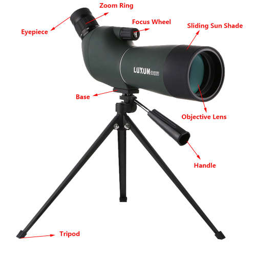 20-60x60 Zoom Fully Multi-Coated BAK4 45° Angled Spotting Scope Unboxed