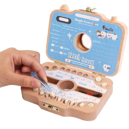 Creative Camera Shape Baby Tooth Keepsake Box Unboxed
