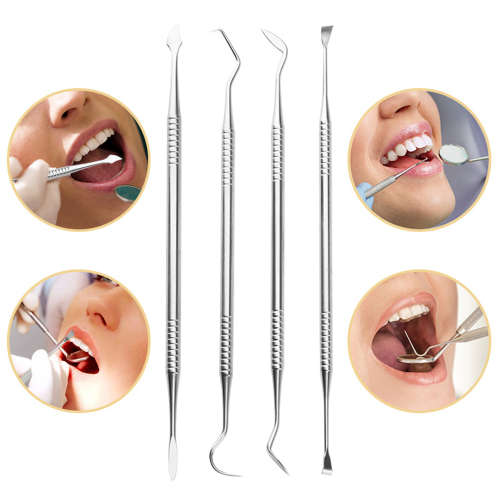 Professional Stainless Steel Dental Hygiene Kit - 8 Piece Unboxed