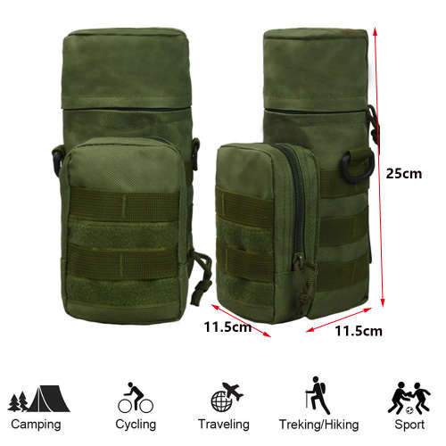 Tactical Military Water Bottle Bag - Army Green Unboxed