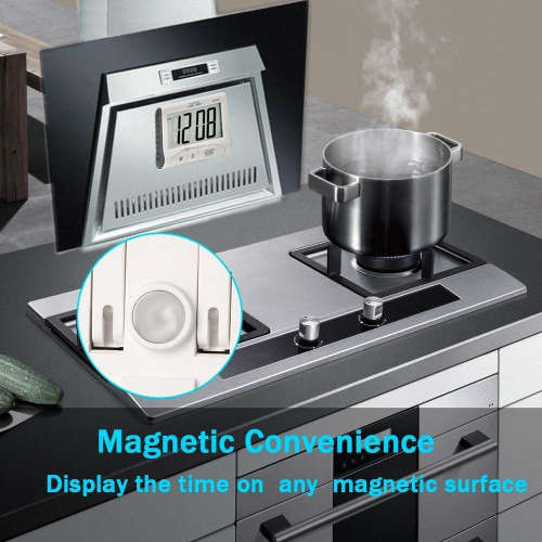Magnetic LCD Digital Kitchen Table Clock & Count-down Cooking Timer Unboxed