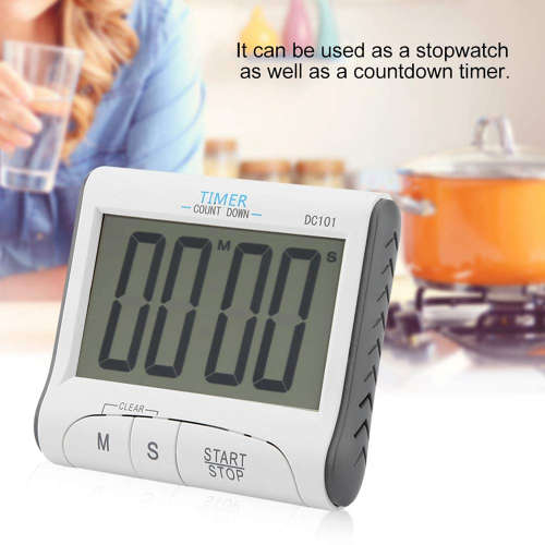 Magnetic LCD Digital Kitchen Table Clock & Count-down Cooking Timer Unboxed