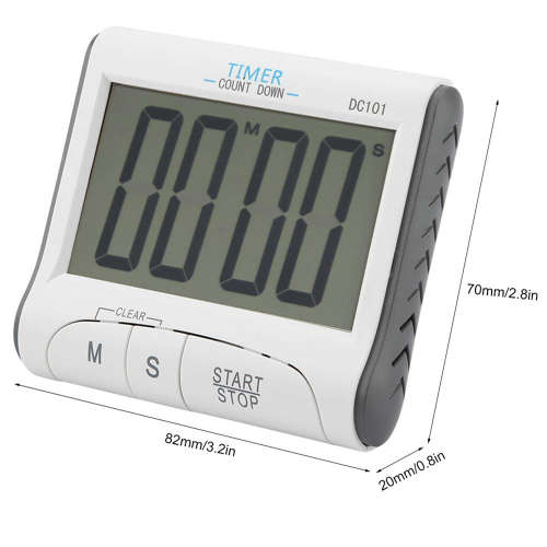 Magnetic LCD Digital Kitchen Table Clock & Count-down Cooking Timer Unboxed